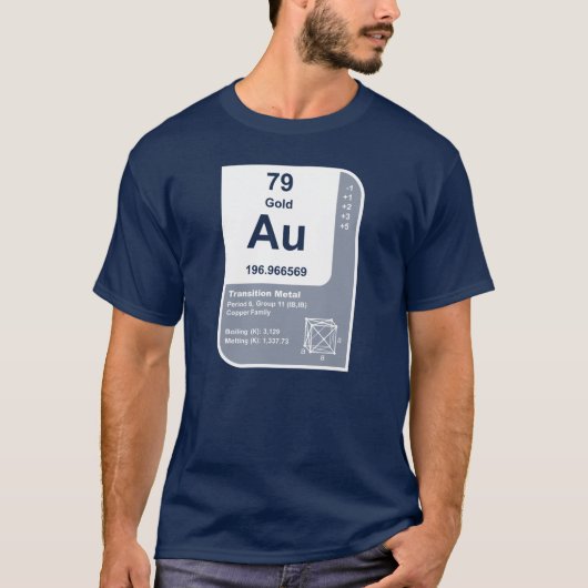 Gold (Au) T-Shirt (Vorderseite)