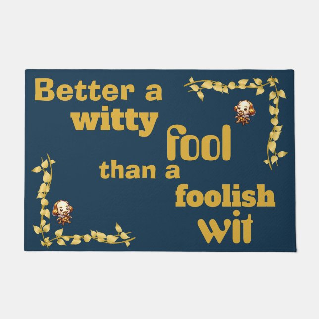 Gold auf Blau - Besser als ein... | Fußmatte (Vorderseite)