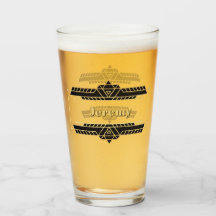 Gold auf dem Label "Black Art Deco"