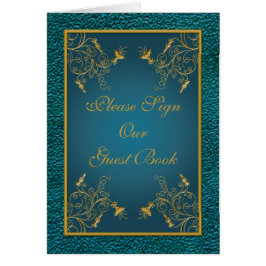 Gold auf der Aquamarinen Tafelkarte