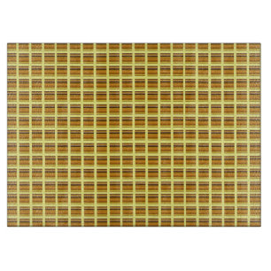 Gold auf der gelben Schneide-Tafel Schneidebrett