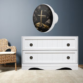 Gold auf der Keramik des Schwarzen Kreuzes Keramikknauf