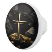 Gold auf der Keramik des Schwarzen Kreuzes Keramikknauf (Rechts)