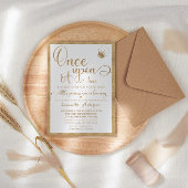 Gold auf einmal Princess Baby Dusche Einladung