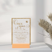 Gold auf einmal Princess Baby Dusche Einladung