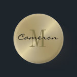 Gold auf Gold Ersteinzel und Name Personalisiert Button<br><div class="desc">Gold auf Gold Ersteinzel und Name Personalisiert</div>