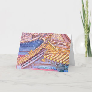 GOLD AUF GOLD Grußkarte Dankeskarte