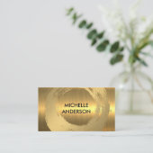 Gold auf Goldmetall gegossen Visitenkarte (Stehend Vorderseite)