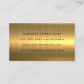 Gold auf Goldmetall gegossen Visitenkarte (Rückseite)