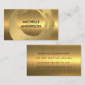 Gold auf Goldmetall gegossen Visitenkarte (Vorne/Hinten)
