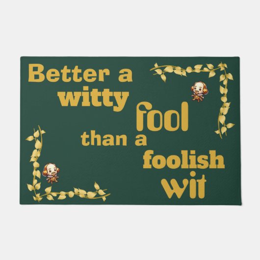 Gold auf Green - besser als ein... | Fußmatte (Vorderseite)