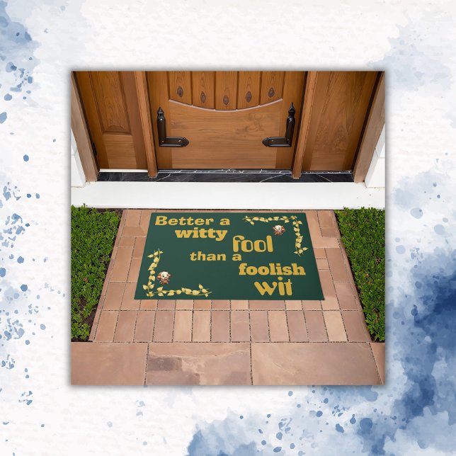 Gold auf Green - besser als ein... | Fußmatte (Von Creator hochgeladen)