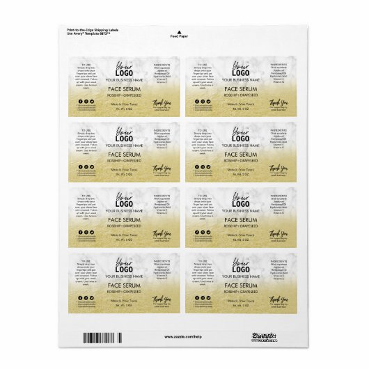 Gold auf Marmorplatte (Vorne)