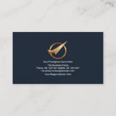 Gold auf Sky Lines Aviation Logistics Visitenkarte (Rückseite)