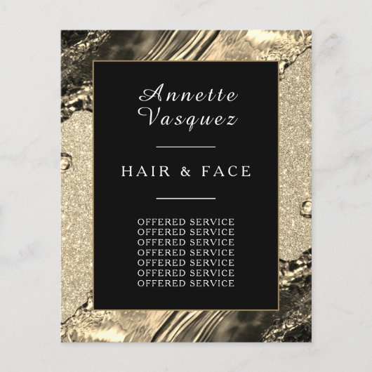 Gold aus flüssigem Metall Flyer (Vorne)