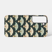 Gold ausgeprägter, japanisch inspirierter Lüfter Samsung Galaxy Hülle (Rückseite (Horizontal))