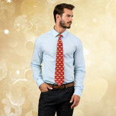 Gold Auspicious Clouds Yunwen Red Lunar New Year  Krawatte