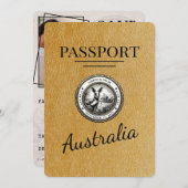 Gold Australia Pass Save the Date (Vorne/Hinten)