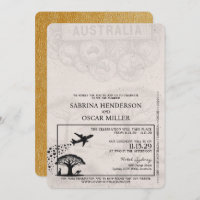 Gold Australia - Passport-Einladung