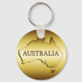 GOLD AUSTRALIA SCHLÜSSELANHÄNGER (Vorderseite)