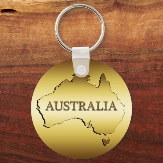 GOLD AUSTRALIA SCHLÜSSELANHÄNGER (Vorderseite)