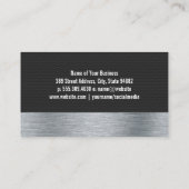 Gold Auto Reparaturwagen Logo Visitenkarte (Rückseite)