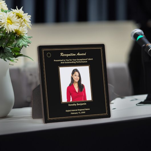 Gold Award für das Logo des Fotos für die Mitarbei Fotoplatte