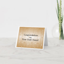 Gold Award-Glückwunschkarte