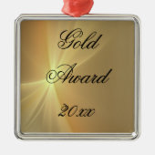 Gold Award Metal Ornament Aus Metall (Vorne)