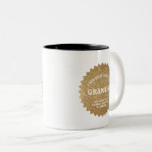 Gold Award World's Best Opa Personalisiert Zweifarbige Tasse (VorderseiteRechts)