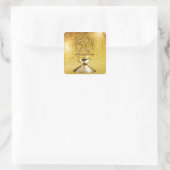 Gold Awards Quadratischer Aufkleber (Tasche)