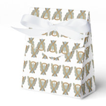 Gold Awareness Ribbon Angel Gastgeschenk Boxes