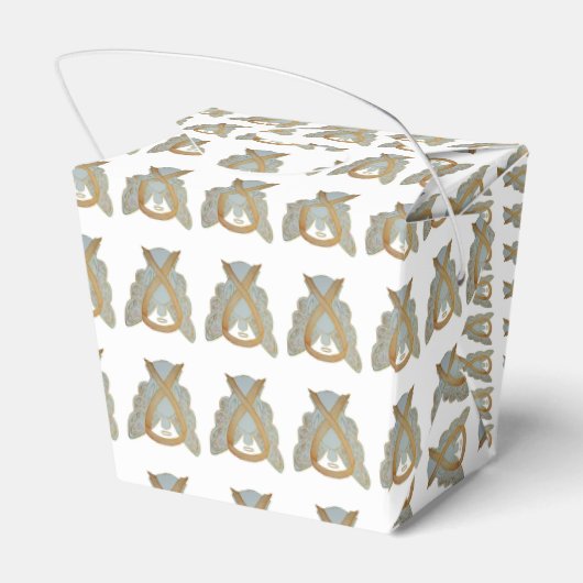 Gold Awareness Ribbon Angel Take Out Bevorzugung B Geschenkschachtel (Rückseite)