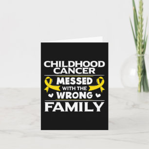 Gold Awareness Ribbon - Geschenk für Krebs im Kind Karte