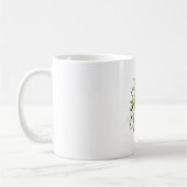 Gold B Name Green Leaves Kaffeetasse (Links)