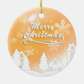 Gold Baby 1. Weihnachts Custom Foto Ornament (Hinten)