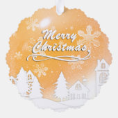 Gold Baby 1. Weihnachts Custom Foto Ornament (Rückseite)