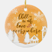 Gold Baby 1. Weihnachtskostangebot Kundenspezifisc Keramik Ornament (Hinten)