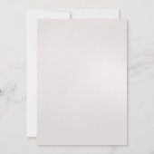 Gold Baby Dusche Einladung (Rückseite)