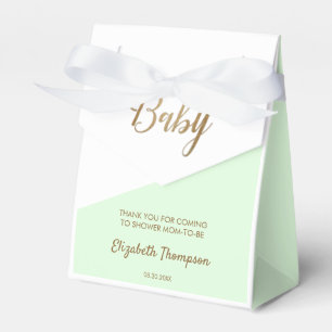 Gold Baby Green Personalisiert Baby Showbox Geschenkschachtel