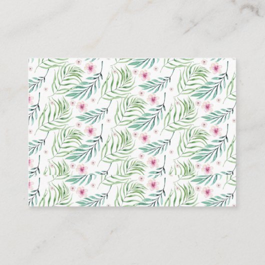 Gold Baby Library Book Request Koala Bear Floral Begleitkarte (Rückseite)