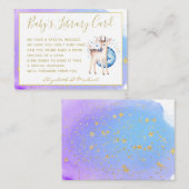 Gold Baby Library Book Request Twinkle Star Deer Begleitkarte (Vorne/Hinten)
