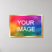 Gold Background for Your Upload Image Photo Logo Leinwanddruck (Vorderseite)