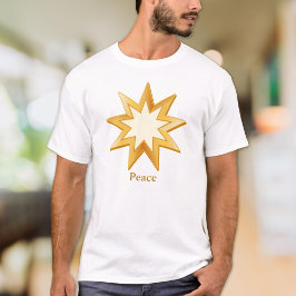 Gold Baha'i Symbol T-Shirt