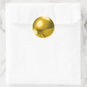 GOLD BALL RUNDER AUFKLEBER (Tasche)