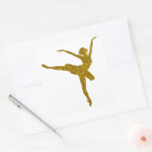 Gold Ballerina Sticker (Umschlag)