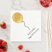 Gold Ballon 50 Jahre Party Napkins Serviette (Beispiel)