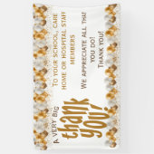 Gold Ballon Sehr großer Dank Ihnen Wertschätzung Banner (Vertikal)