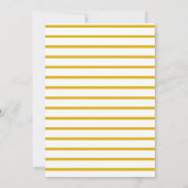 Gold Ballons 3. Geburtstagseinladungen (Rückseite)