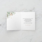 Gold Balloon Baby Dusche Vielen Dank Dankeskarte (Innenseite)